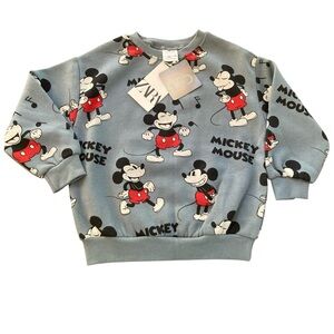 Zara Disney 100 Blue and Red Sweatshirt *BNWT